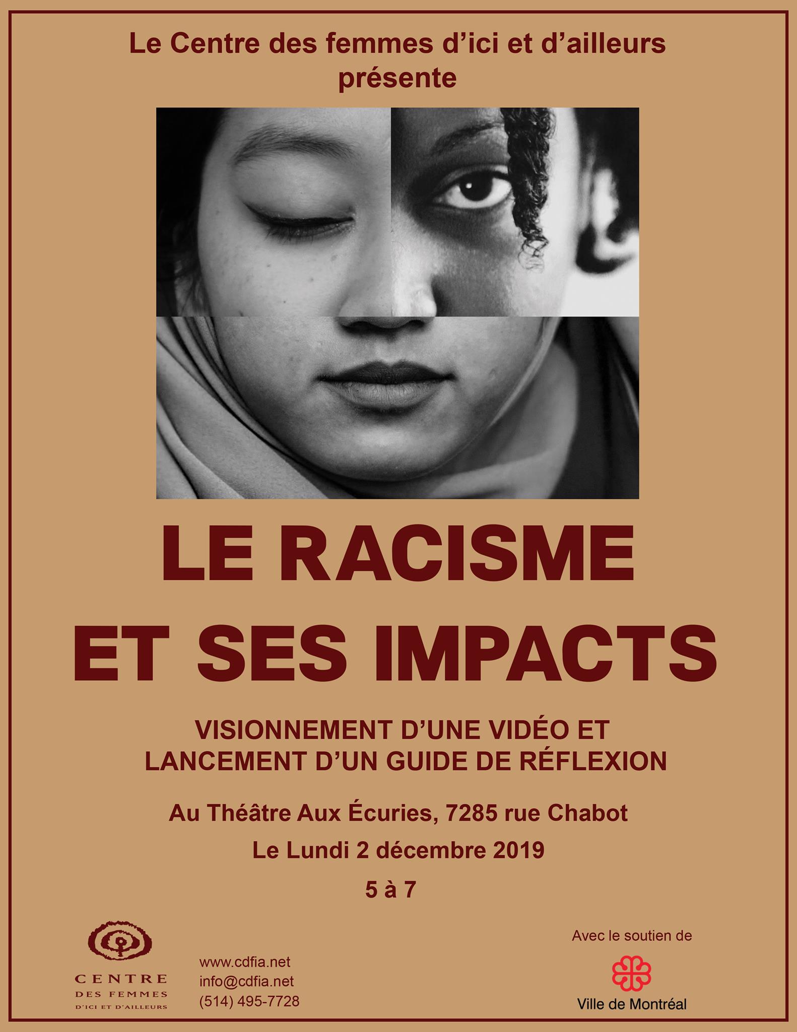Le racisme et ses impacts : Soirée de lancement