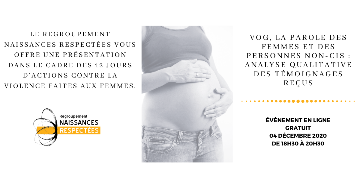 VOG, la parole des femmes et des personnes non-cis: analyse qualitative des témoignages reçus