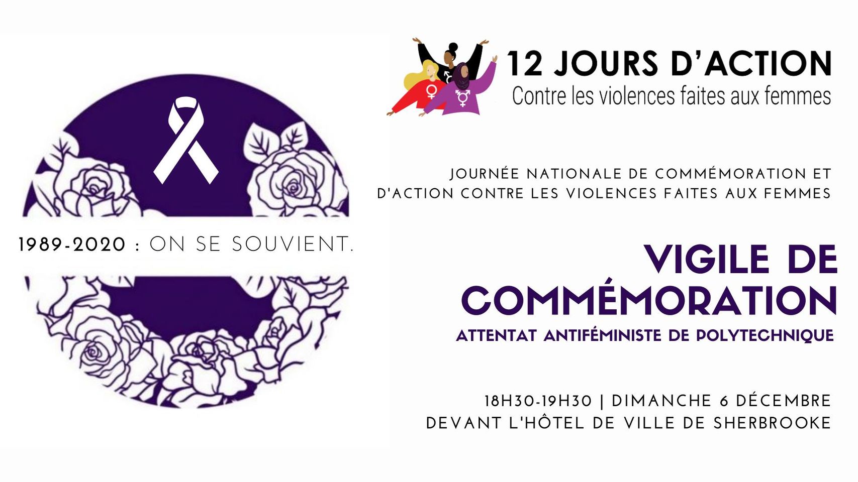 Vigile de commémoration - 6 décembre
